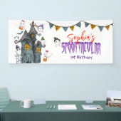 Halloween Ghost Spooktacular Birthday Party Spandoek (Beurs)