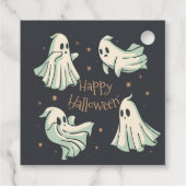 Halloween Ghost Spooktacular Happy Halloween Bedankjes Labels (Achterkant)