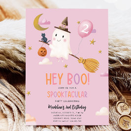 Halloween Ghost Spooktacular Hey Boo Meisje Verjaa Kaart