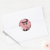 Halloween Ghost Spooky Bedankt Verjaardagsfeest Ronde Sticker (Envelop)