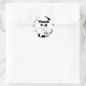 Halloween Ghost Spooky Bedankt Verjaardagsfeest Ronde Sticker (Tas)