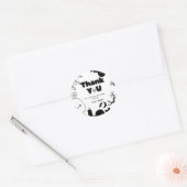 Halloween Ghost Spooky Bedankt Verjaardagsfeest Ronde Sticker (Envelop)