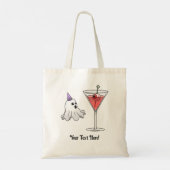 Halloween Ghost & Spooky Cocktail Tote Bag (Achterkant)
