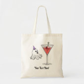 Halloween Ghost & Spooky Cocktail Tote Bag (Voorkant)