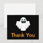Halloween Ghost Spooky Dank je wel Bedankkaart (Voorkant / Achterkant)