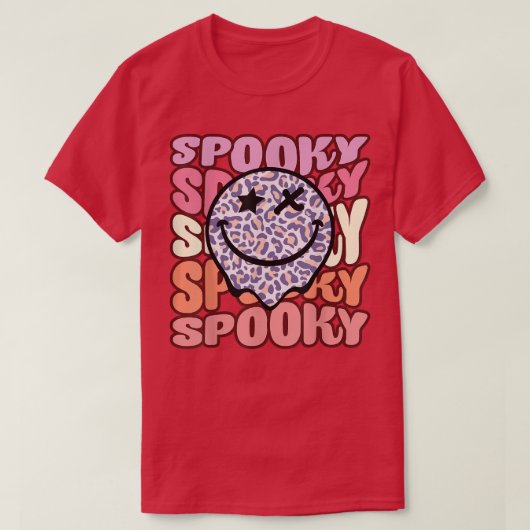 Halloween Ghost Spooky Happy Season 2022 Retro T-shirt (Design voorkant)