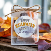 Halloween Ghost Spooky Horror Spirit Waterverf Ronde Sticker