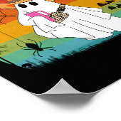 Halloween Ghost Spooky Kostuum Boo Jee Ghost Met Poster (Hoek)