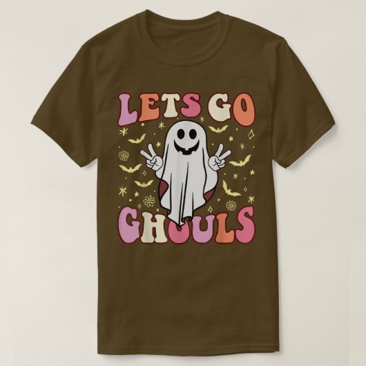 Halloween Ghost Spooky Lets Go Ghouls Season 2022 T-shirt (Design voorkant)