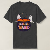 Halloween Ghost Spooky Making Magic Witch Halowee T-shirt (Design voorkant)