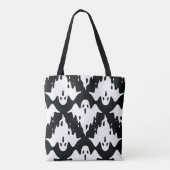 Halloween Ghost Spooky Naadloos Patroon Tote Bag (Achterkant)