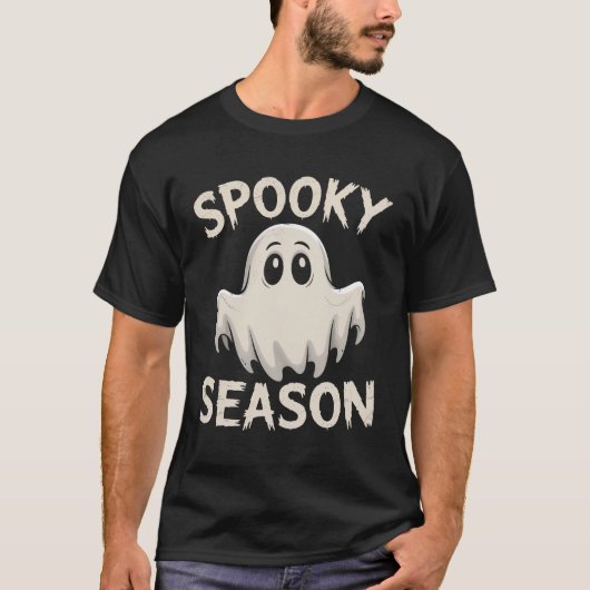 Halloween Ghost Spooky Seizoen T-shirt (Voorkant)