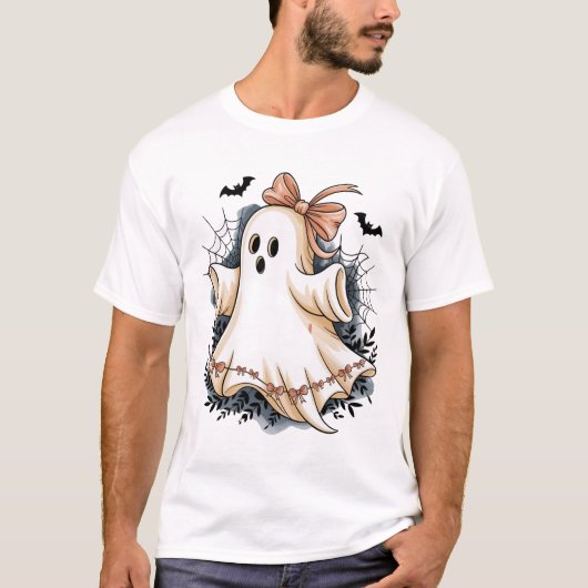 Halloween Ghost Spooky T-shirt (Voorkant)