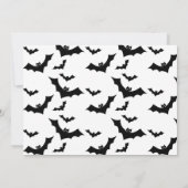 Halloween Ghost Spooky Verjaardagsfeestje Dank u Kaart (Achterkant)