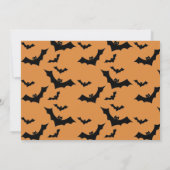 Halloween Ghost Spooky Verjaardagsfeestje Dank u Kaart (Achterkant)