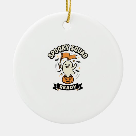 Halloween Ghost Squad Keramisch Ornament (Voorkant)