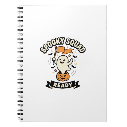 Halloween Ghost Squad Notitieboek (Voorkant)