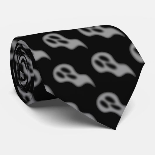 Halloween Ghost Stropdas (Opgerold)