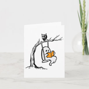 Halloween Ghost Swing Lezen  Kostuum Vrouwen Kaart