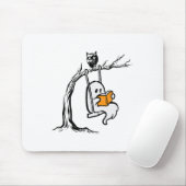 Halloween Ghost Swing Lezen Kostuum Vrouwen Muismat (Met muis)