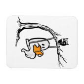 Halloween Ghost Swing Reading Magneet (Horizontaal)