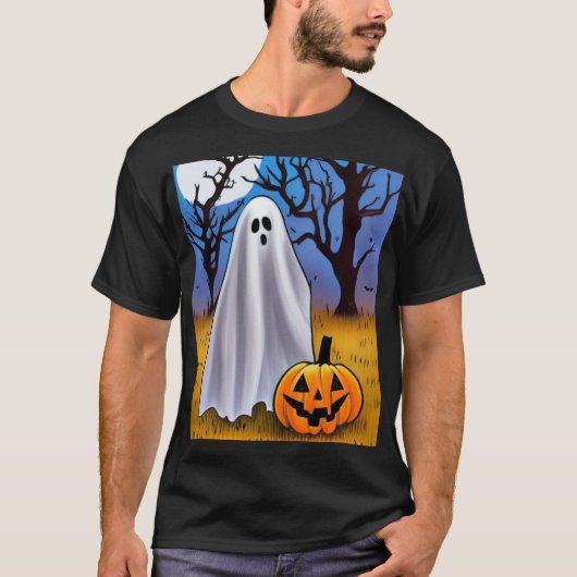 Halloween Ghost T-shirt (Voorkant)
