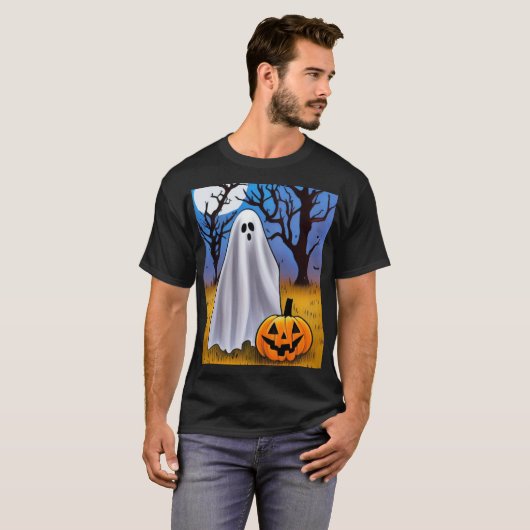 Halloween Ghost T-shirt (Voorkant volledig)