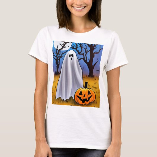 Halloween Ghost T-shirt (Voorkant)