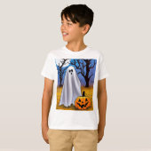 Halloween Ghost T-shirt (Voorkant volledig)