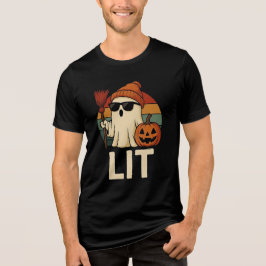 Halloween Ghost T-shirt aangestoken
