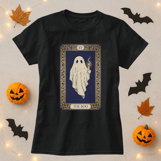 Halloween Ghost Tarot Kaart T-shirt