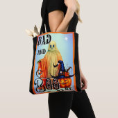 Halloween Ghost Theme Canvas tas (Dichtbij)