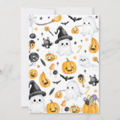 Halloween Ghost Time Capsule Note Bericht Kaart (Achterkant)