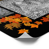 Halloween Ghost Tombstone Creëer Uw eigen foto Poster (Hoek)