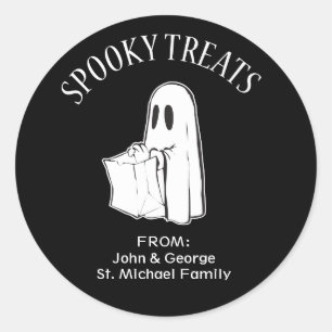 Halloween Ghost Trick or treat Labels