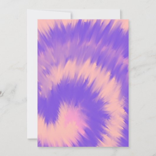 Halloween Ghost Trio Party Tie Dye Hand getrokken Kaart (Achterkant)