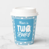 Halloween Ghost Two Spooky Boy 2e Verjaardag Papieren Bekers (Voorkant)