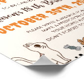 Halloween Ghost Verjaardag Tijd Capsule Teken Poster (Hoek)