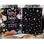 Halloween Ghost Verjaardag Uitnodiging Feest Hey B