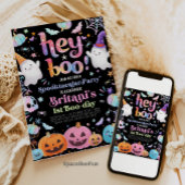 Halloween Ghost Verjaardag Uitnodiging Feest Hey B
