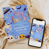 Halloween Ghost Verjaardag Uitnodiging Feest Hey B