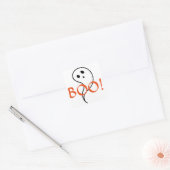 Halloween Ghost Vierkante Sticker (Envelop)