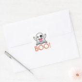 Halloween Ghost Vierkante Sticker (Envelop)