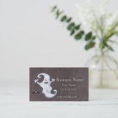 Halloween Ghost Visitekaartje (Staand voorkant)