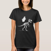 Halloween Ghost Walking Dinosaur Skeleton T Rex Fu T-shirt (Voorkant)