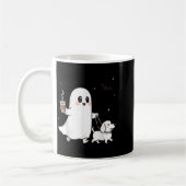 Halloween Ghost Walking Dog Soky Season Halloween  Koffiemok (Links)