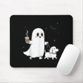 Halloween Ghost Walking Dog Soky Season Halloween  Muismat (Met muis)