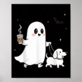 Halloween Ghost Walking Dog Soky Season Halloween Poster (Voorkant)