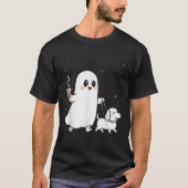 Halloween Ghost Walking Dog Soky Season Halloween  T-shirt (Voorkant)