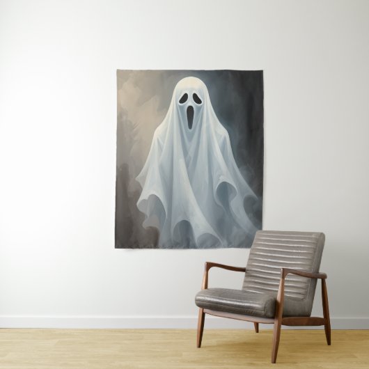 Halloween Ghost Wandkleed (In situ)